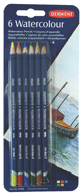 Derwent Watercolor Pencils Blister Pack of 6 - Al Masam Stationery LLC